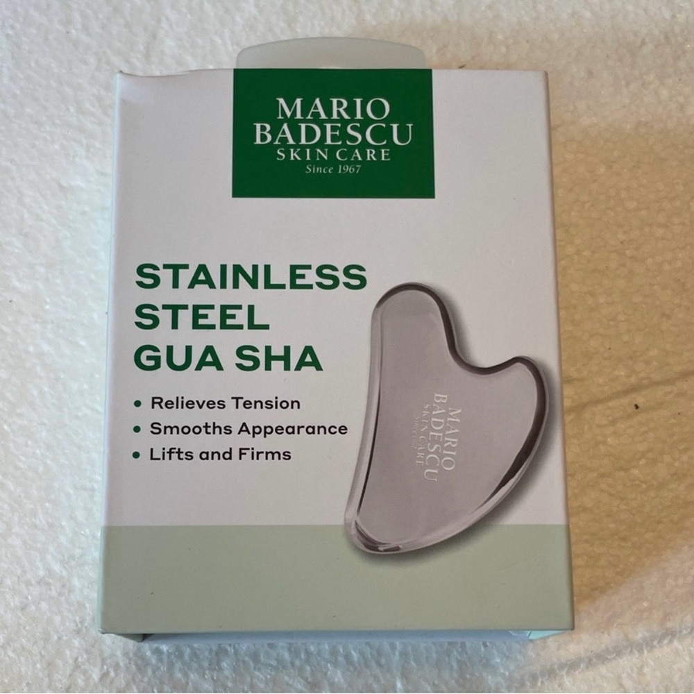 New Mario Badescu Stainless Steel Gua Sha